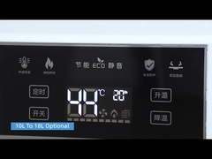 เครื่องทําความร้อนน้ําอากาศระบายน้ําแบบปรับความสมดุลด้วยจอ LED พร้อมเครื่องแลกเปลี่ยนความร้อนทองแดงที่ไม่มีออกซิเจน และช่องเข้าก๊าซ G1/2'