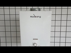 10L 2.6GPM เครื่องทําน้ําอุ่น แผ่นเคลือบสีดํา LPG NG ประเภทก๊าซ