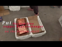 วางแลกเปลี่ยนความร้อนทองแดงไร้ออกซิเจนบนเปลือกด้านล่าง