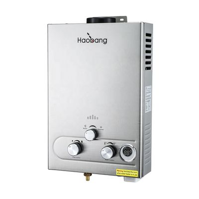LPG NG เครื่องทําน้ําอุ่นแก๊สครัวเรือน 10L น้ําอาบน้ําอุ่นทันที