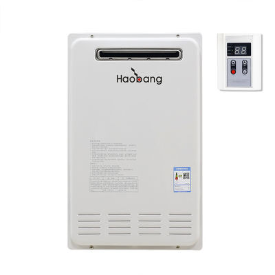 110-380V 40KW NG เครื่องทําน้ําอุ่นแก๊ส สีขาว เครื่องใช้ในแคมป์