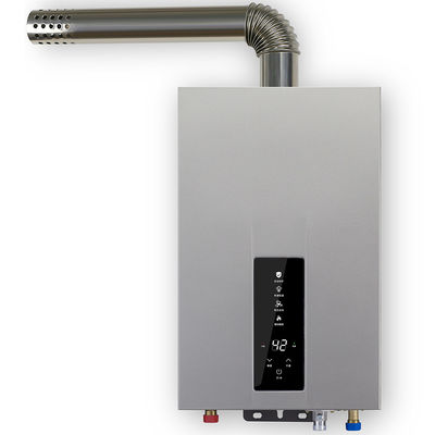 110-220V อุณหภูมิคงที่ เครื่องทําน้ําอุ่นแก๊ส 18L Sliver Balanced