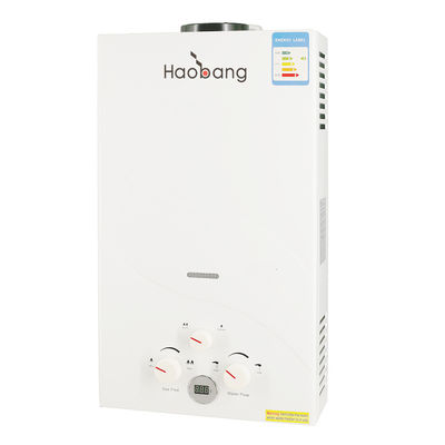 ประเภทควัน น้ําอาบน้ําครัวเรือน 2.64GPM LPG NG ก๊าซเครื่องทําน้ําอุ่น 10L