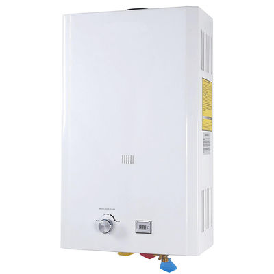 เม็กซิโก 10L LPG NG ก๊าซเครื่องทําน้ําร้อน ปุ่มเดียวสําหรับอาบน้ํา