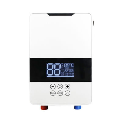 เครื่องทําน้ําร้อนไฟฟ้าทันที แผ่นอะคริลิค 5500W น้ําอาบน้ําไร้ถัง