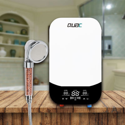 ELCB ป้องกันการรั่วไหล สไตล์โมเดิร์น เครื่องทําความร้อนน้ําไร้ถัง 8KW ด้วย 2.5 GPM