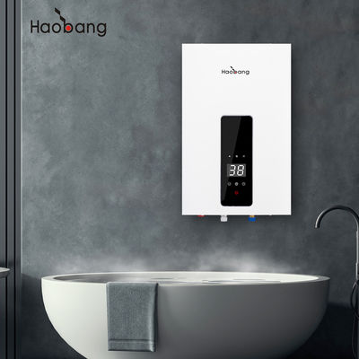 เครื่องทําน้ําอุ่นที่ประหยัดพลังงานด้วยการใช้ก๊าซออกแบบบังคับ ด้วยอัตราการไหลของน้ํา 2.64 GPM และช่วงความดัน 0.02-0.8pa