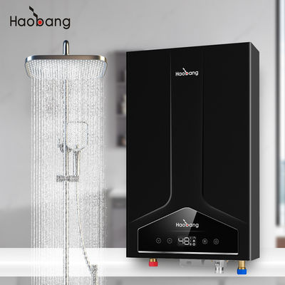 จอจอ LCD เครื่องทําน้ําอุ่นแก๊ส ใช้เทคโนโลยีแลกเปลี่ยนความร้อนทองแดงไร้ออกซิเจนสําหรับการค้า